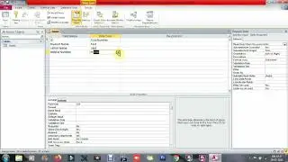 Creating Table in M S  Access