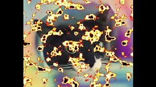 Burning/Dissolving image transition effect
