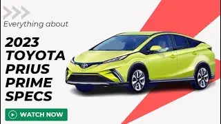2023 toyota prius prime specs
