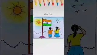 Independence Day Drawing|| Independence Day Celebration Drawing|| 15 August Drawing