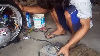 Cara pengisian cairan tubeless (tips pengisian cairan tubeless anti bocor, jarene)