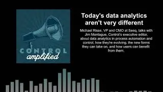 Modern data analytics explained by Seeq VP