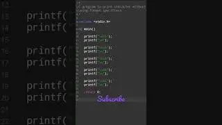 Print characters without using format specifier - %c  🤨🧐😱 Official coding Ahvi #officialcodingx