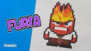 COMO DIBUJAR A FURIA DE INTENSAMENTE PIXEL ART - PIXELADOS