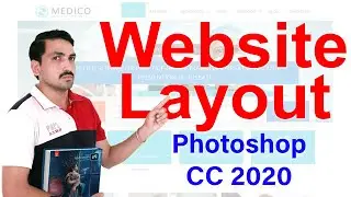 Website Layout In Photoshop CC 2020 (How To Create Website PSD Photoshop CC 2020 )