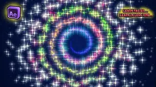 After Effects Tutorial_How to create a colored star spiral in After Effects.