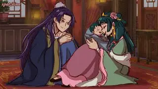 Jinshi and Maomao with their newborn baby [The Apothecary Diaries Comics]