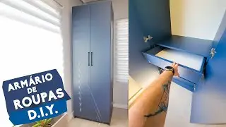 Como fazer um armário de solteiro + PROJETO GRÁTIS