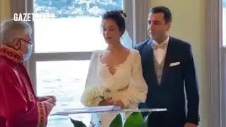 Emre Karayel ve Gizem Demirci çiftinin nikahında gülümseten anlar
