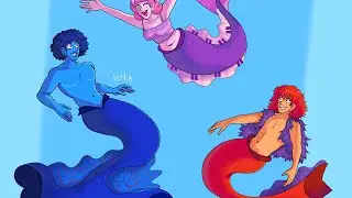 Doodlebops as Mermaids speed draw
