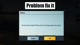 Pubg Mobile KR Version Server did not respond problem fix it