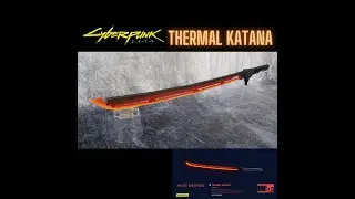 Cyberpunk 2077 Thermal Katana for cosplay, with aluminum core for more stability.