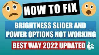 Windows 11 Brightness Problem 2022 [ How to Fix ] 100% Working 🔆✔