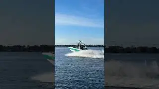Two tricks in the rough #florida winter ❄️ #wakeboarding #icebath