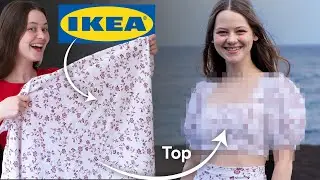 The CUTEST Top (from a Bedsheet) | Sewing Tutorial