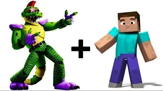Glamrock Monty + Minecraft = ??? | fnaf animation part 58