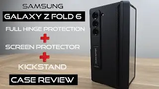 Galaxy Z Fold 6 | Full Hinge Protection + Tempered Glass Screen Protector + Kickstand | Case Review