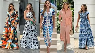 Vestidos de MODA 2024 COMODOS y ELEGANTES  para SEÑORAS  DE +40  AÑOS🔥