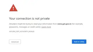 your connection is not private Problem Solve || connection is not private fix || Yt service