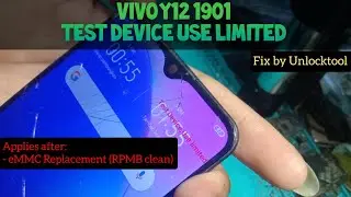 Test Device, Use limited Vivo Y12 Y15 Y17 Fix by Unlocktool 