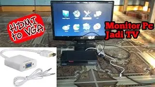 HDMI ke VGA untuk monitor bekas komputer Receiver Satelit Parabola