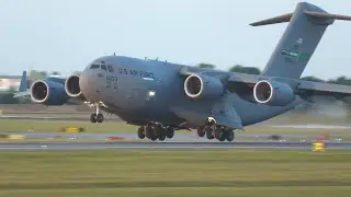 C17 Globemaster Landing in Ukraine during War with Russia