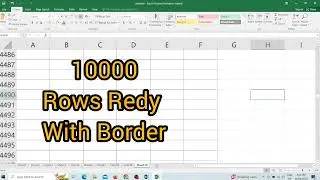 microsoft excel || How to selected 10000 Cells || excle me 10000 cell kaise banaye