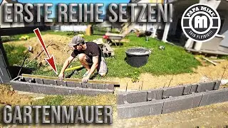 Richtig Gartenmauer im Gefälle setzen / mit Schalstein Holstein