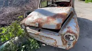 Автомобиль ЗАЗ-965 заброшенная.