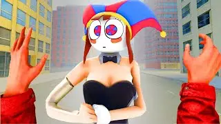 Pomni Love Story in City! Amazing Digital Circus | Garry's Mod