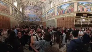 RARE! Inside the Sistine Chapel | 360° 8K VR Michelangelo’s Masterpiece in Vatican City