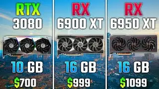 RTX 3080 против RX 6900 XT против RX 6950 XT   Тест в 6 играх