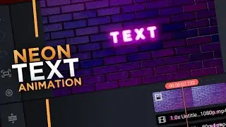 Unique Neon Text Animation Effect With KineMaster! || Kinemaster text effects