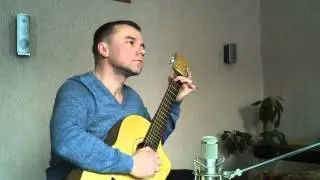 Клен ты мой опавший! На гитаре!