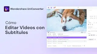 Poner Subtitulos a un Video y Editarlos con Editor de Subtítulos Avanzado | UniConverter 13 Windows