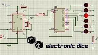 How to make Electronic dice/Electronic dice simulator in Proteus