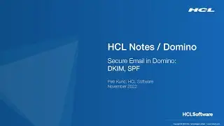 Bezpečná pošta v Domino 12.0.2 (SUTOL Conference 2022)