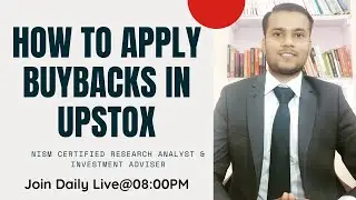 How to apply BuyBacks in Upstox | How to Apply Takeovers in Upstox | Upstox PoA for BuyBacks