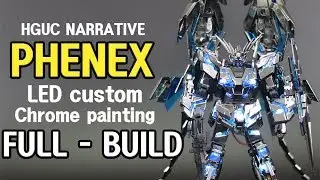 Gunpla▶ HGUC Phenex ver.Narrative LED custom chrome paint