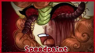 【 Speedpaint 】MLP - My eyes! [Gore]