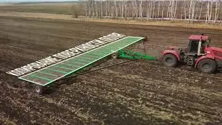 Агрегат УПА-БЗ-26-2 с зубовыми боронами.