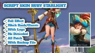 SCRIPT SKIN RUBY STARLIGHT PIRATE PARROT FULL EFFECT || WITH BACKUP FILE