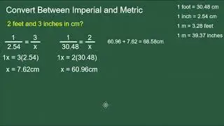 Convert a Mix of Feet and Inches Into Centimeters