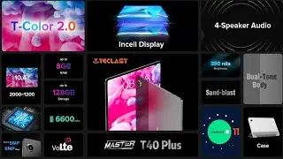 Teclast T40 Plus - 2K (T-Color 2.0) -  Ram 8GB - Rom 128 GB - 6600 mAh - CPU T618 - Unboxing