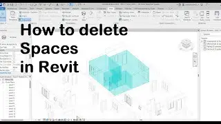 How to delete spaces in Revit