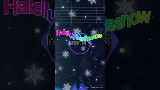 【カラオケ】Hallellujah in the snow/MOON CHILD #shorts