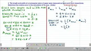 MATH: FORM3: APPROXIMATIONS AND ERRORS: LESSON 2