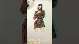 How do you draw Lisa Blackpink Kpop( dress )
