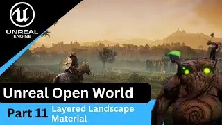 Unreal Engine 5 Procedural Landscape Material Layers : UE5 Open World Tutorials #11