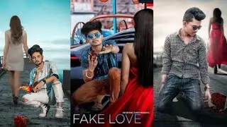 Fake Love Photo Editing || broken heart photo editing || picsart fake love photo editing